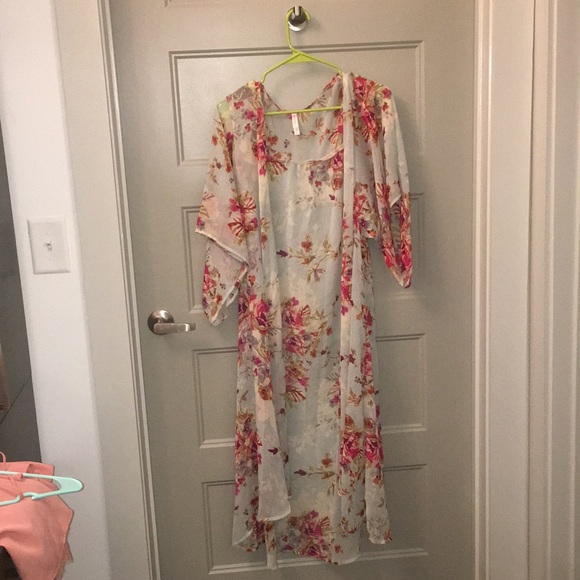 Xhilaration Tops - Flower Kimono, Floral Kimono